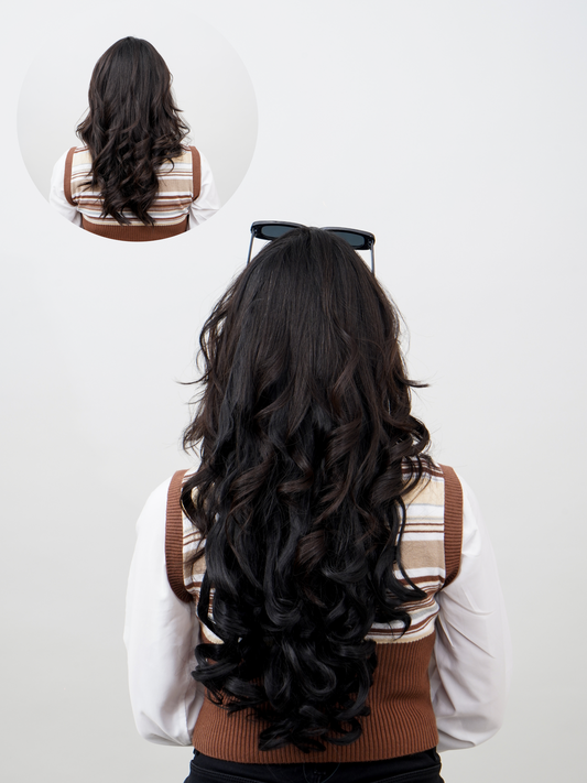 5 Clip Classic Curl Natural Colour Hair Extension