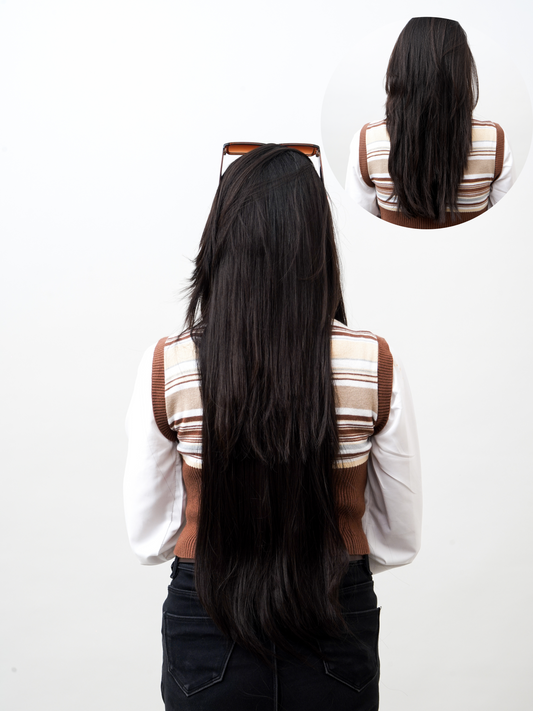 5 Clip Natural Colour Straight Hair Extension