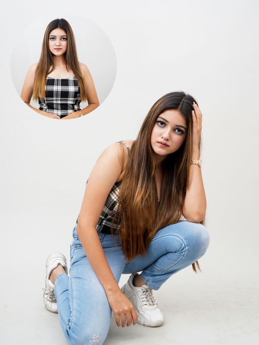 5 clip Fashion Forward Straight Hair Extension