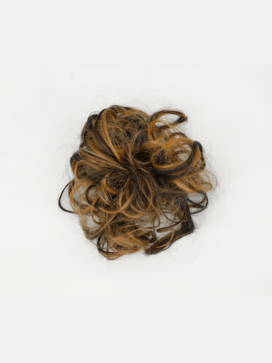 Messy Hair Scrunchie| Golden Highlight