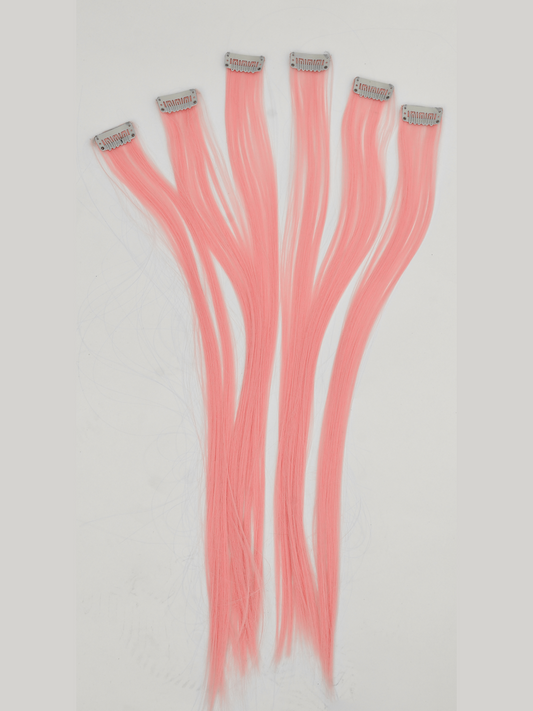 Pink Colour Pop Hair Streak| Set of 6