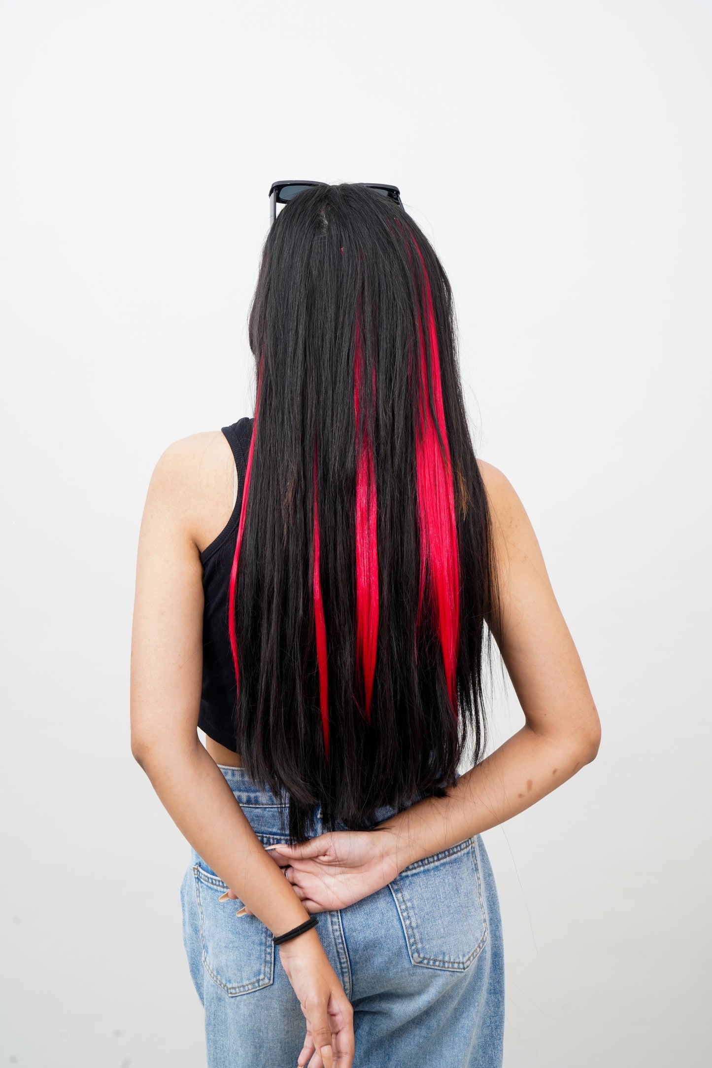 Red Colour Pop Hair Streak| Set of 6