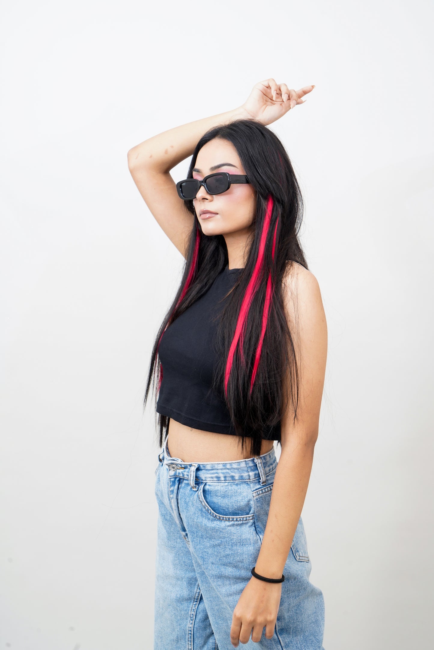 Red Colour Pop Hair Streak| Set of 6
